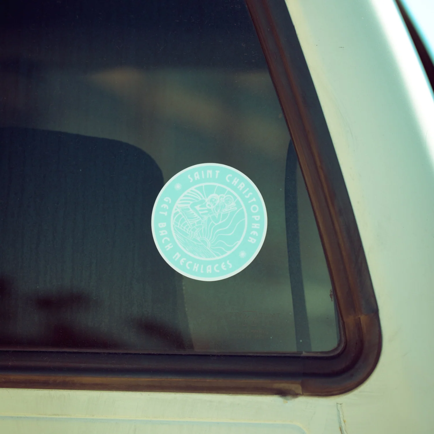 Aqua St. Christopher Sticker - Image 3