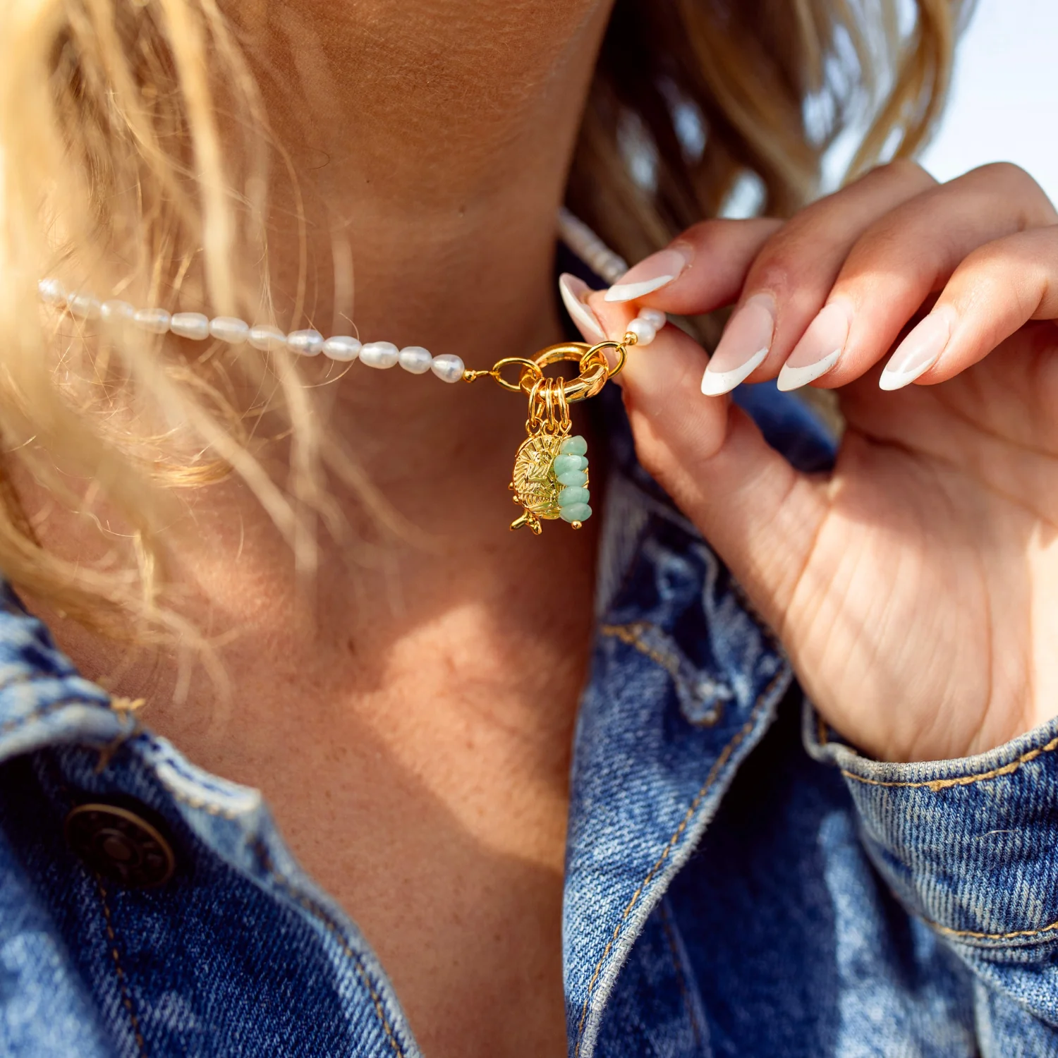 Coastline Cluster Charm Necklace - Image 4