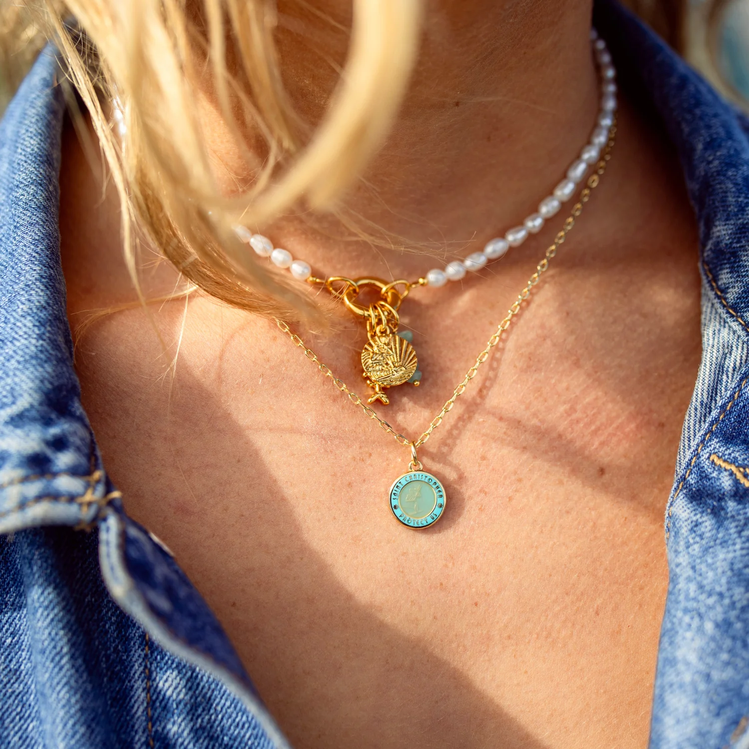 Coastline Cluster Charm Necklace - Image 5