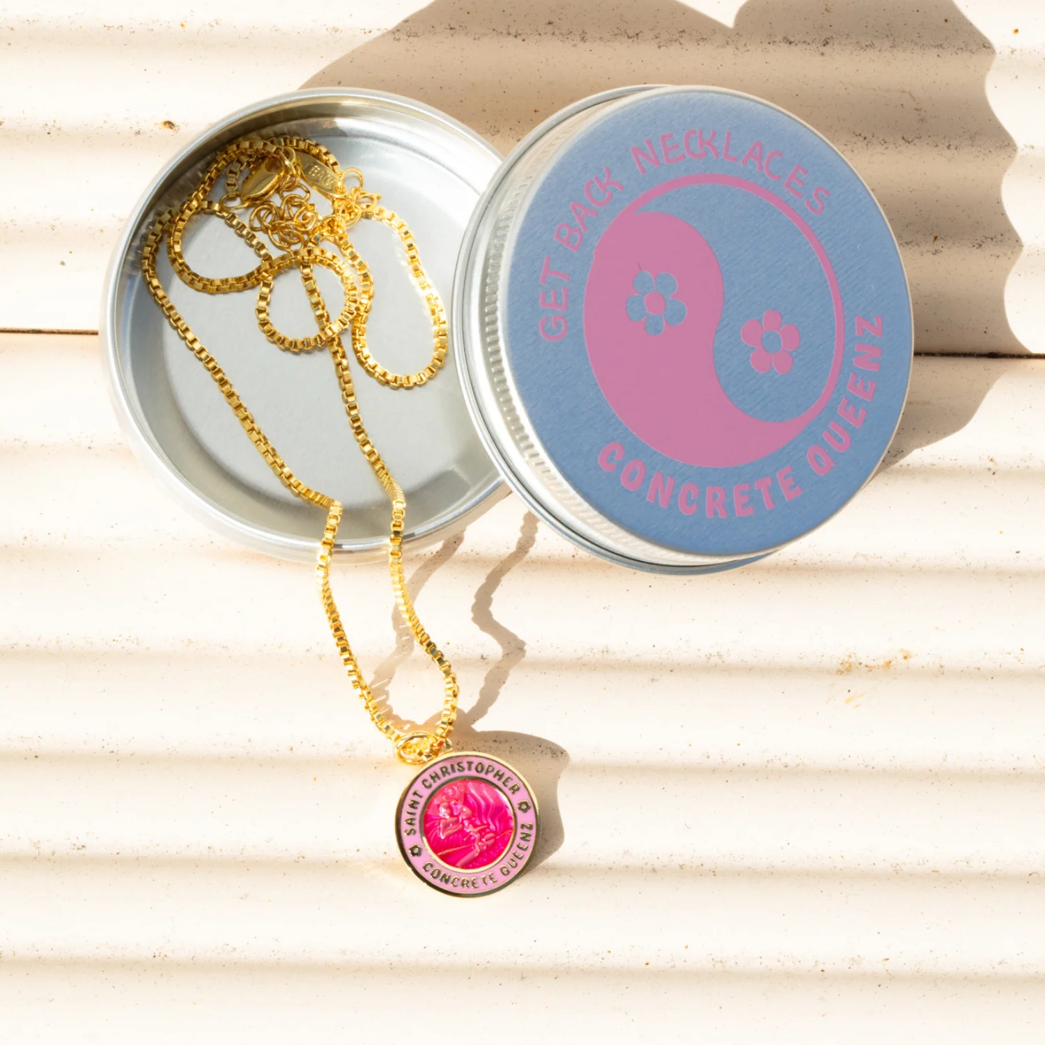 Concrete Queenz St. Christopher Necklace - Gold - Image 8