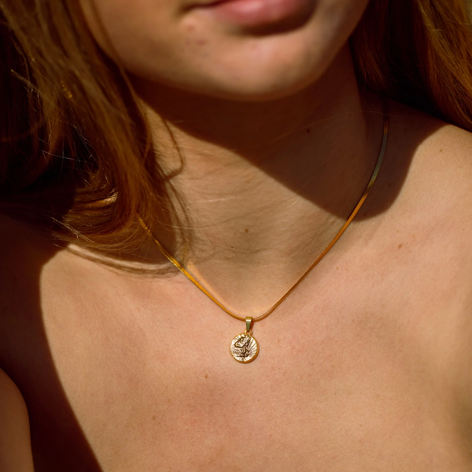 Gold Oceanside Herringbone Choker - Image 4
