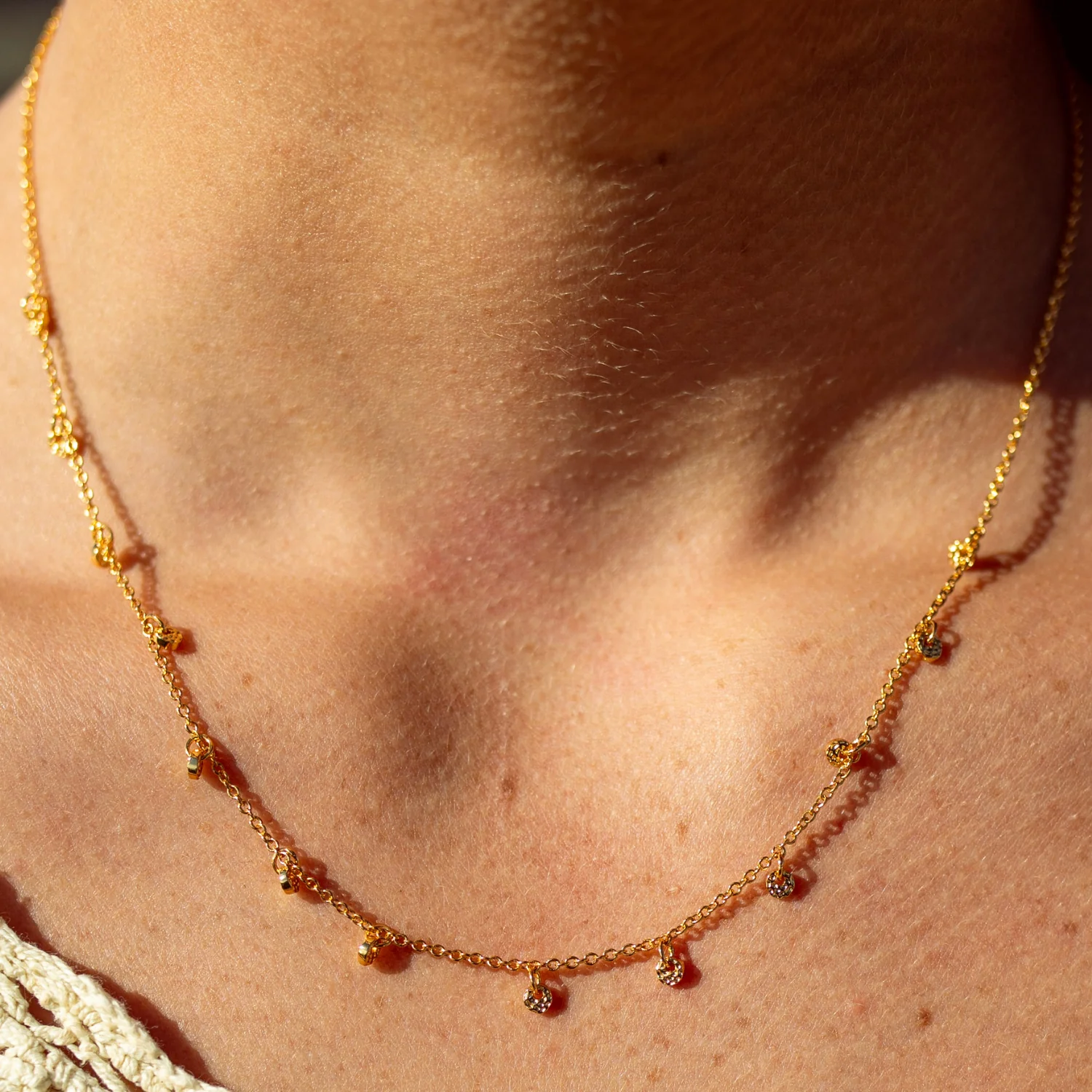 Hammered Disk Necklace - Image 3
