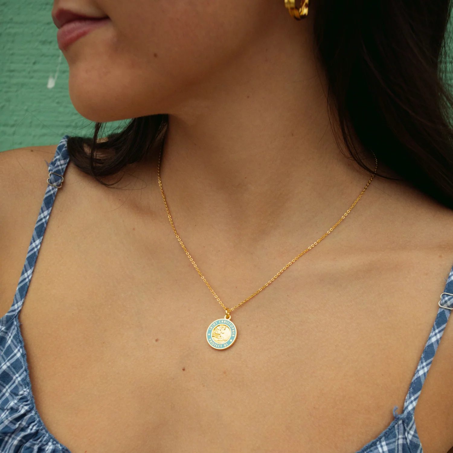 Medium - Gold / Baby Blue - Image 5