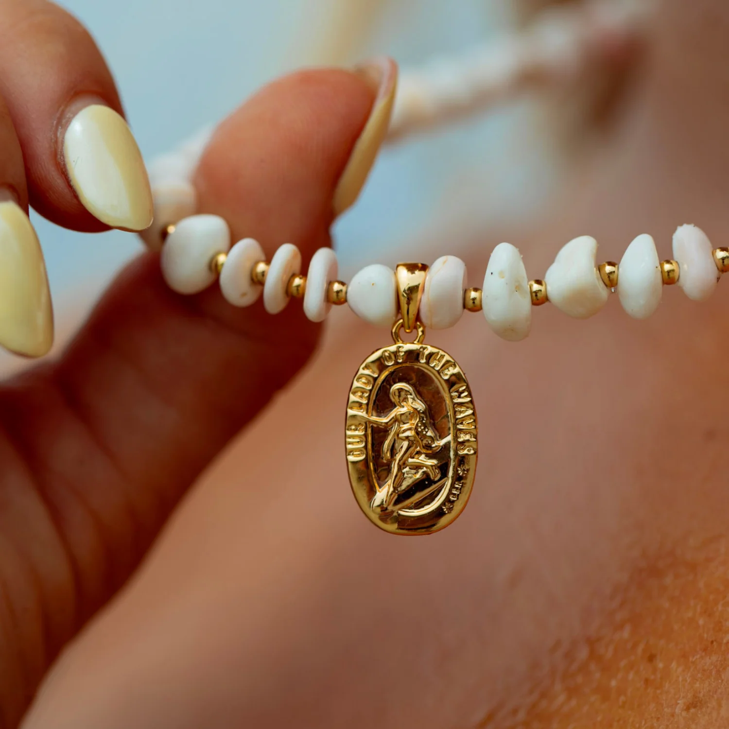 Our Lady of the Waves Beaded Necklace - Image 3