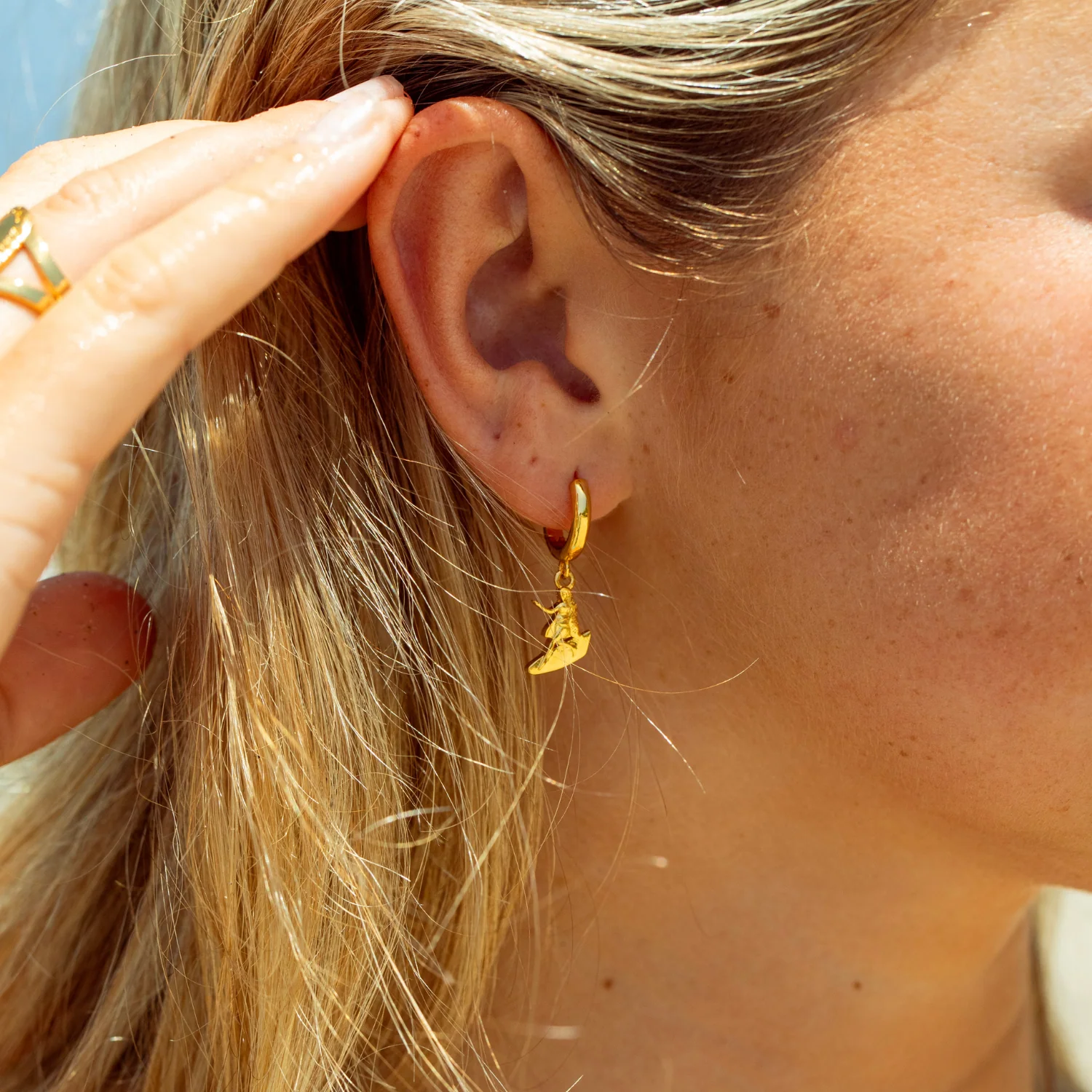 Our Lady of the Waves Earrings - Image 3