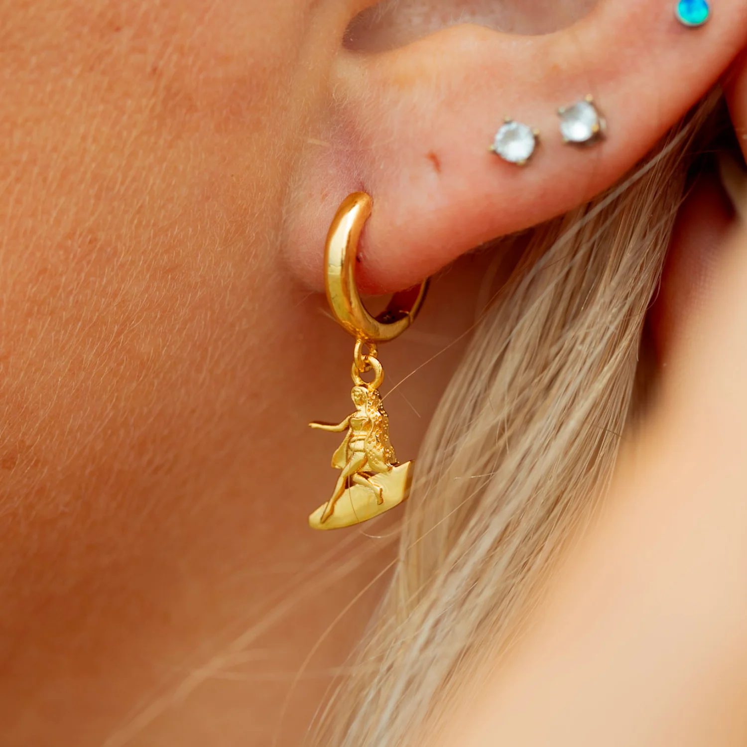 Our Lady of the Waves Earrings - Image 4
