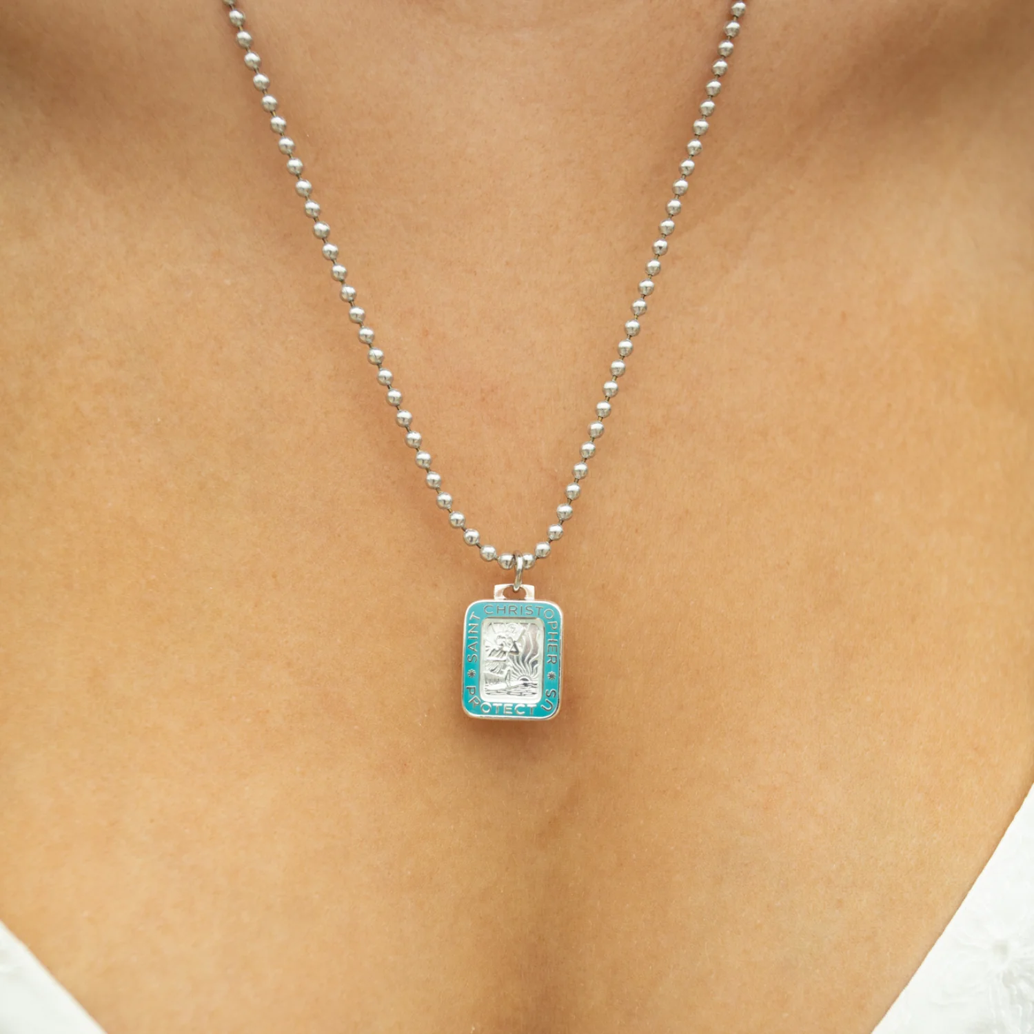 Rectangle - Silver / Baby Blue - Image 4