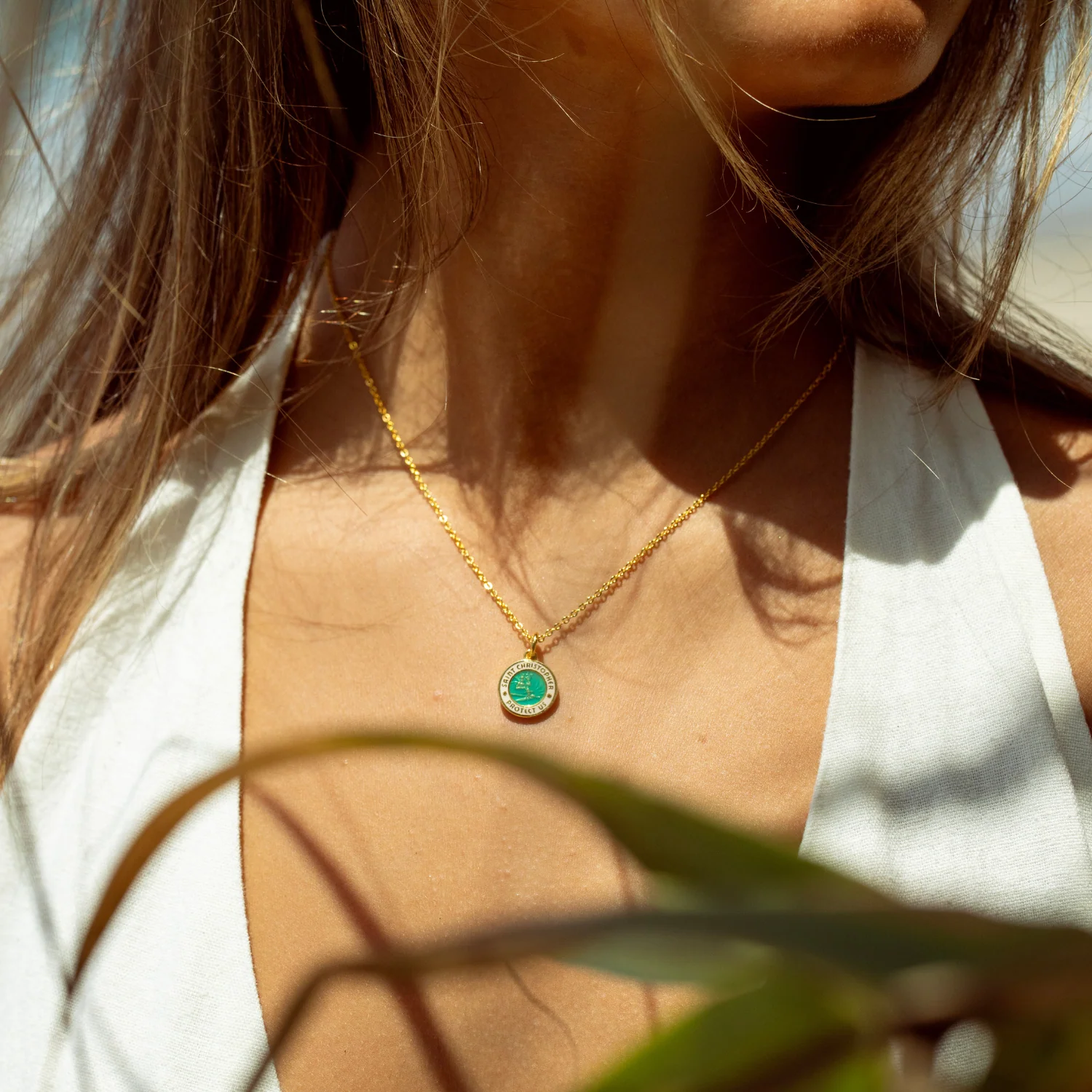 Small - Gold / Aqua White - Image 3