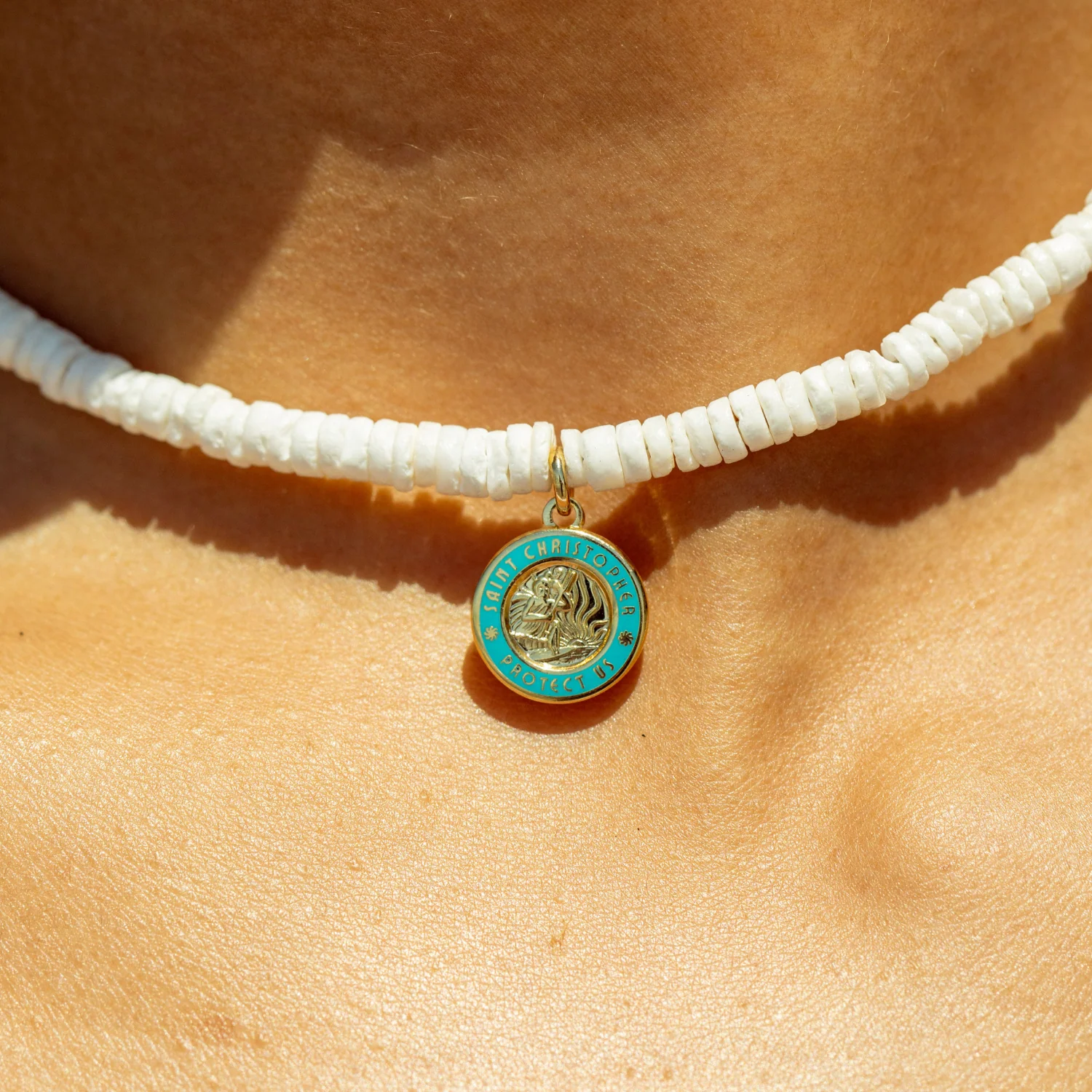 Sun Bleached Beaded Choker - Gold - Image 5