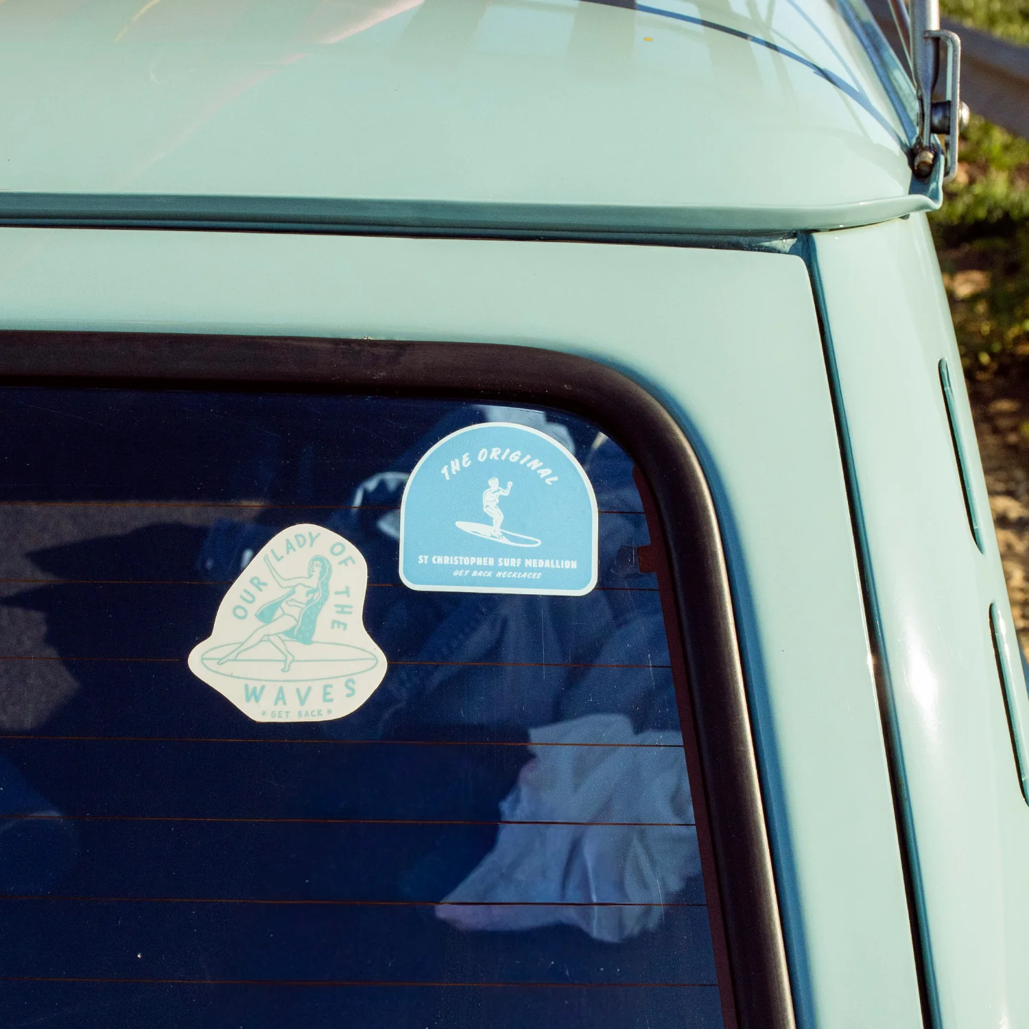 Vintage Surfer Sticker - Image 3